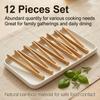 12-Piece Bamboo Grill Tongs Set, 18cm view 3