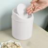 Generic Mini Desktop Trash Can with Swing Lid, Colorful, Small view 3