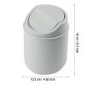 Generic Mini Desktop Trash Can with Swing Lid, Colorful, Small view 4