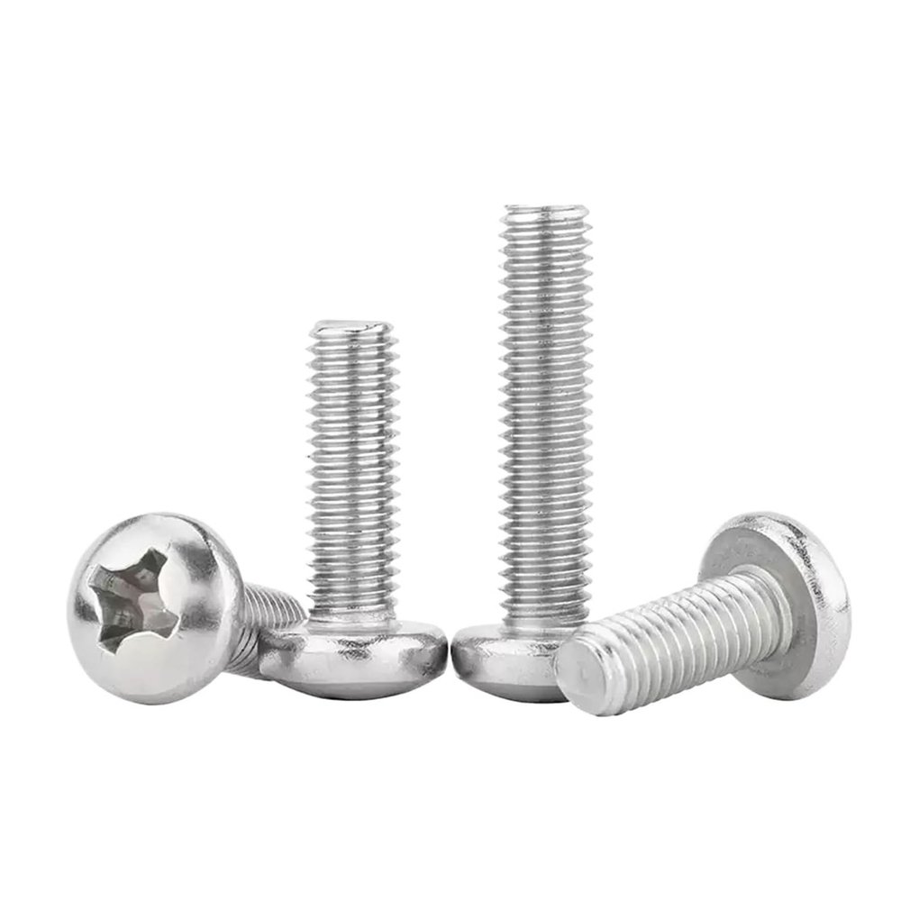 LPANBTGU GB818 304 Stainless Steel Phillips Pan Head Machine Screw, 14 mm, M2.5