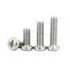 LPANBTGU GB818 304 Stainless Steel Phillips Pan Head Machine Screw, 14 mm, M2.5 view 2