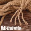 NCPSAKD Natural Jute Rope [328 ft] – Durable Braided Rope for DIY Crafts, Gardening, Cat Trees, Gift Wrapping, Farmhouse Décor, 8 mm Diameter view 2
