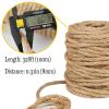 NCPSAKD Natural Jute Rope [328 ft] – Durable Braided Rope for DIY Crafts, Gardening, Cat Trees, Gift Wrapping, Farmhouse Décor, 8 mm Diameter view 3