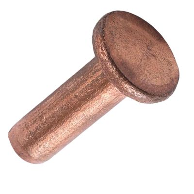 Countersunk Screws, Solid Flat-Head Rivets, M2.5 x 3–16 mm, Metric Smooth Shank, Drive-In Fasteners, 100 pcs (M2.5 x 5 mm)