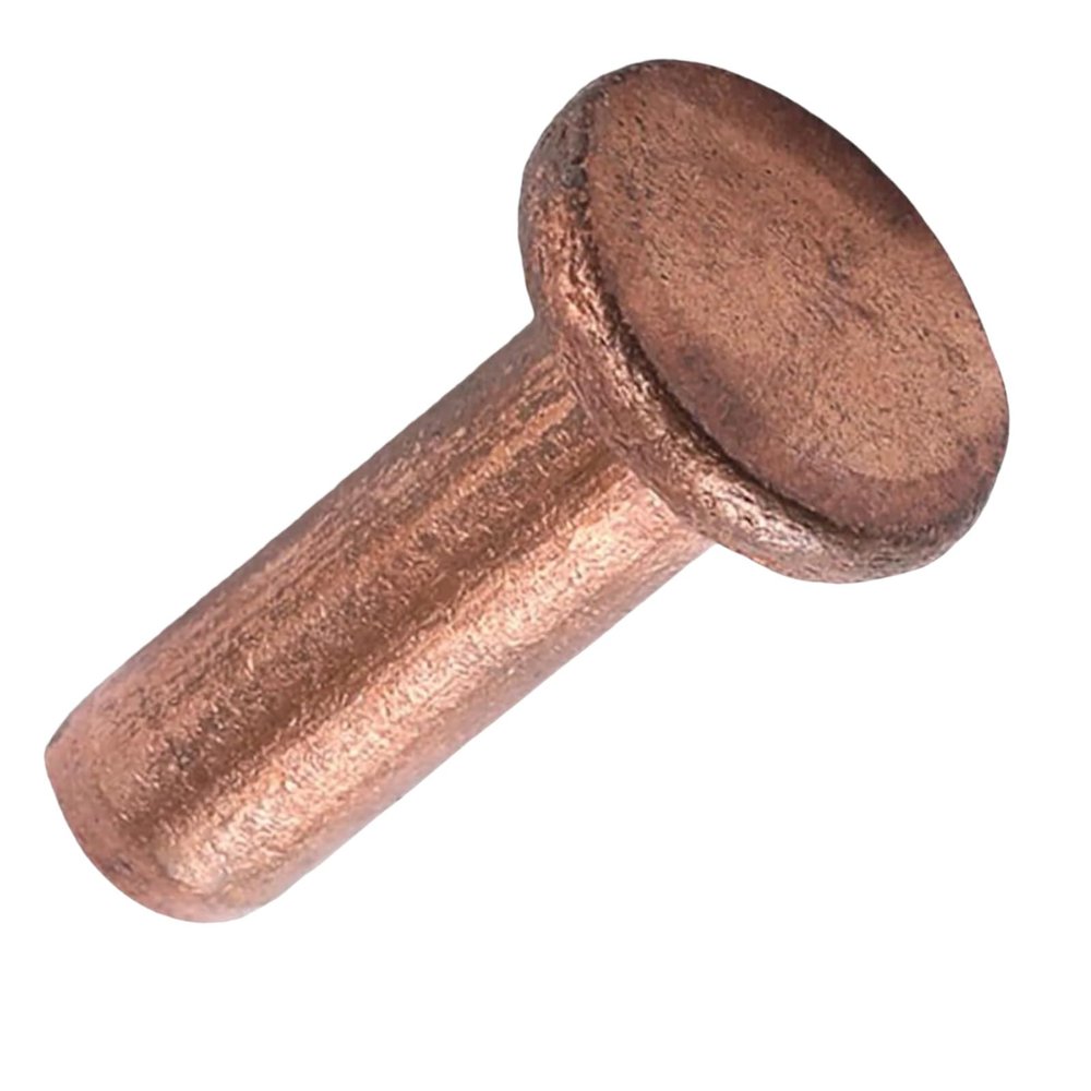Countersunk Screws, Solid Flat-Head Rivets, M2.5 x 3–16 mm, Metric Smooth Shank, Drive-In Fasteners, 100 pcs (M2.5 x 5 mm)