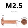 Countersunk Screws, Solid Flat-Head Rivets, M2.5 x 3–16 mm, Metric Smooth Shank, Drive-In Fasteners, 100 pcs (M2.5 x 5 mm) view 4