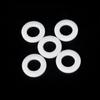 5-Pack PTFE Flat Gaskets, 130 mm OD × 110 mm ID × 2 mm Thick, White view 2