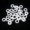 5-Pack PTFE Flat Gaskets, 130 mm OD × 110 mm ID × 2 mm Thick, White view 4