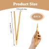 6-Piece Bamboo Tongs Set view 2