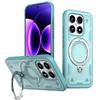 PanXCase Case for Xiaomi 17 with 360° Metal Ring Stand, Magnetic Shockproof Armor, Light Blue view 1