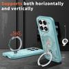 PanXCase Case for Xiaomi 17 with 360° Metal Ring Stand, Magnetic Shockproof Armor, Light Blue view 3