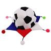 TOYANDONA Plush Soccer Fan Hat with 6 Panels, Foldable Costume Hat view 1