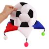 TOYANDONA Plush Soccer Fan Hat with 6 Panels, Foldable Costume Hat view 4