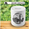 Samunshi Piggy Bank with Big Ben & Houses of Parliament, London – White, 330 ml view 4