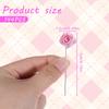 144 Mini Artificial Pink Rose Flower Heads view 2