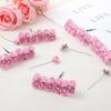 144 Mini Artificial Pink Rose Flower Heads view 3