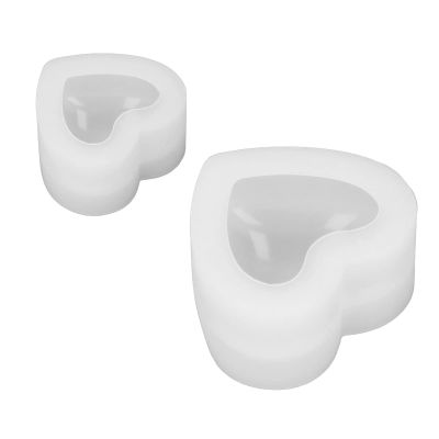 Alomejor Heart-Shaped 3D Mirror Mold for Aromatherapy Soap Making