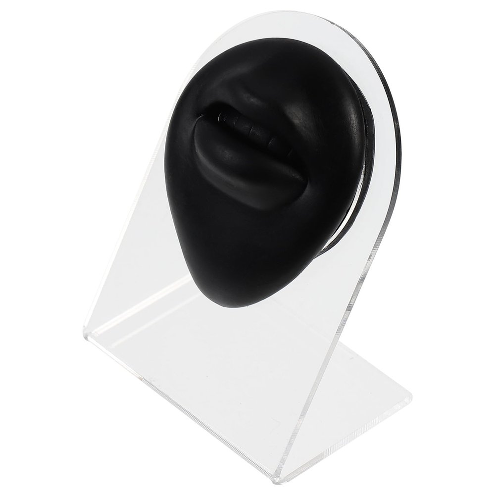 IMUSINICE Black Silicone Piercing Practice Model, Soft and Realistic