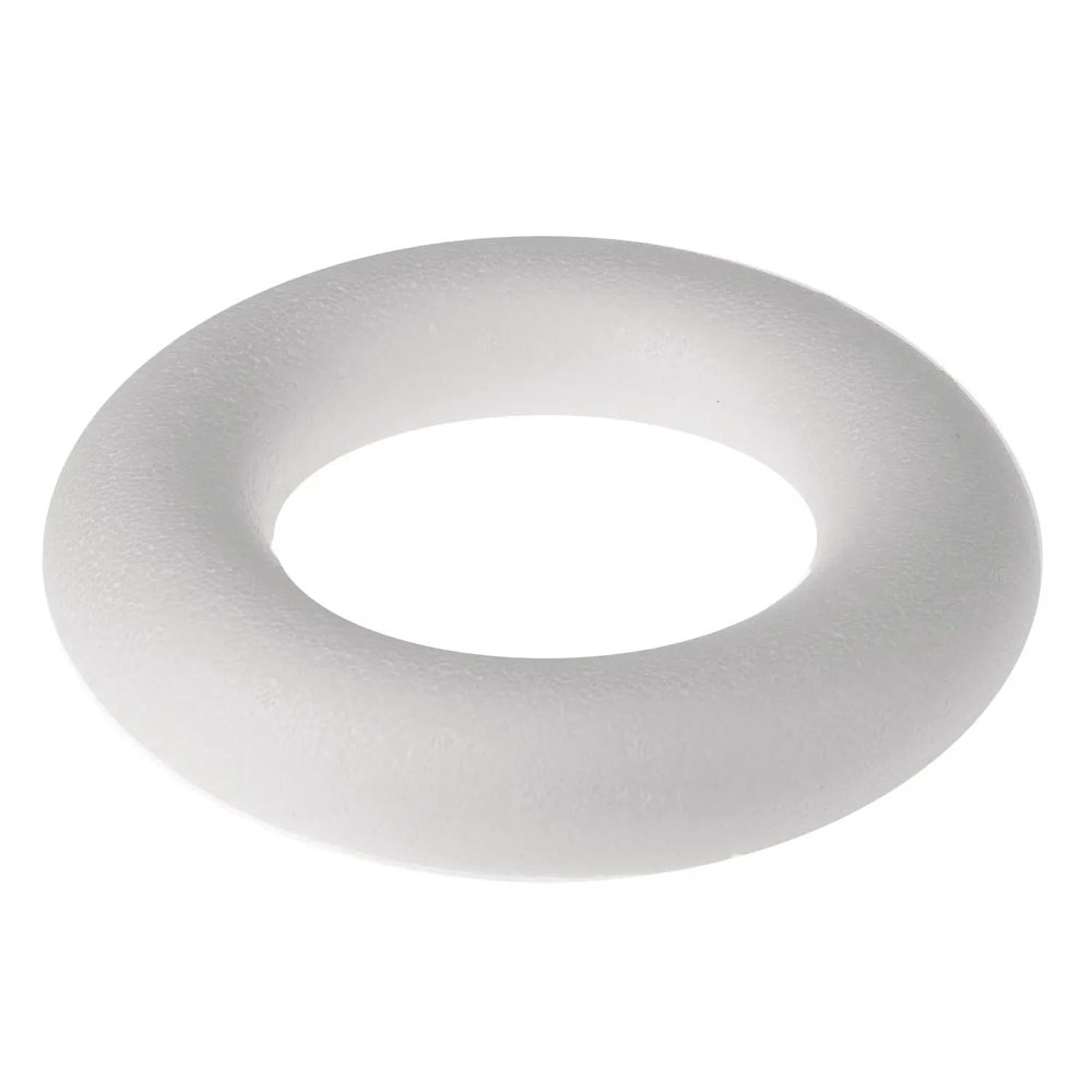 Styrofoam Half Rings (12 cm, 1 Piece)