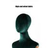 Adjustable Women's Dress Form, Velvet Torso with Solid Wood Arm and Metal Base, Dark Green view 4