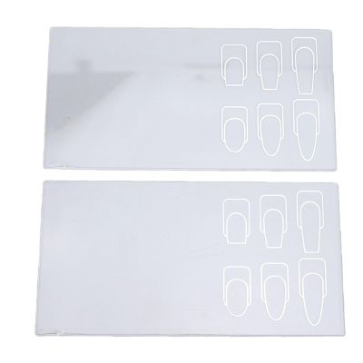 ZASCHMOY Nail Art Mixing Palette - 2 Pack