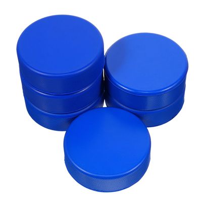 BESTOMZ 6-Pack 3-Inch Ice Hockey Training Pucks, PU Foam, Blue