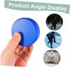 BESTOMZ 6-Pack 3-Inch Ice Hockey Training Pucks, PU Foam, Blue view 3