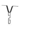 Generic Rain Chain Clip for Gutters, V-Shaped Metal Hanging Hook view 1