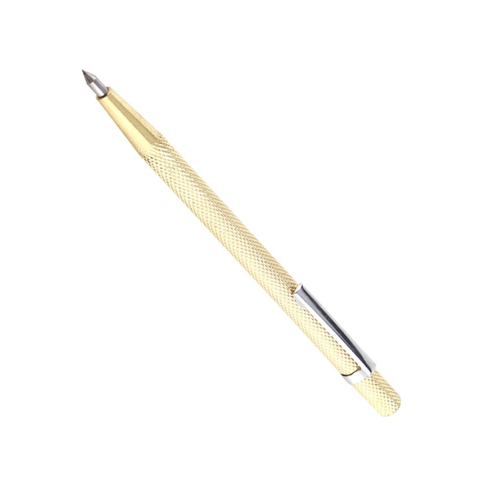 Aramox Portable Alloy Scribing Tool for Glass and Ceramic, Silver/Gold