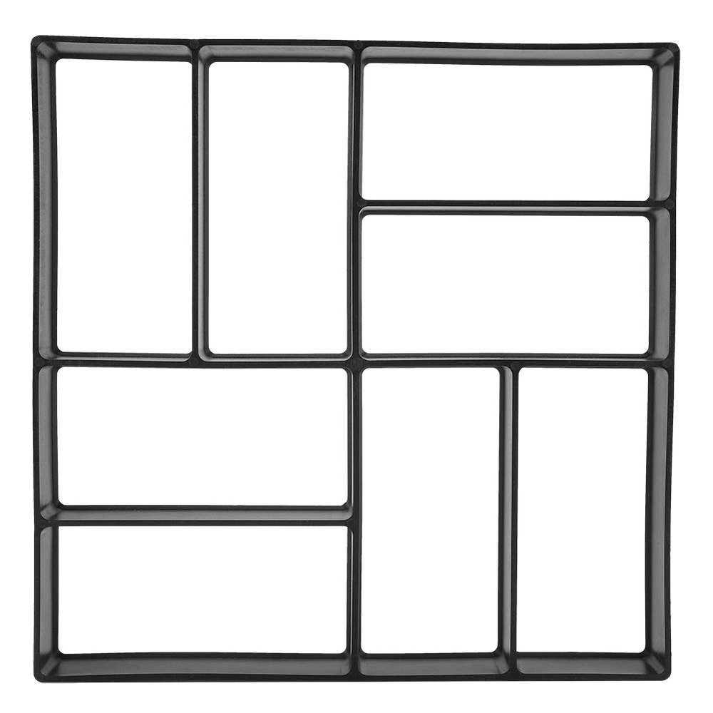 Jiawu Concrete Stepping Stone Mold, Reusable Geometric Plastic Paving Mold