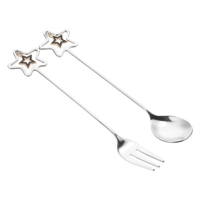 BRIGHTFUFU Creative Fruit Fork and Spoon Set