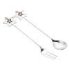 BRIGHTFUFU Creative Fruit Fork and Spoon Set view 1