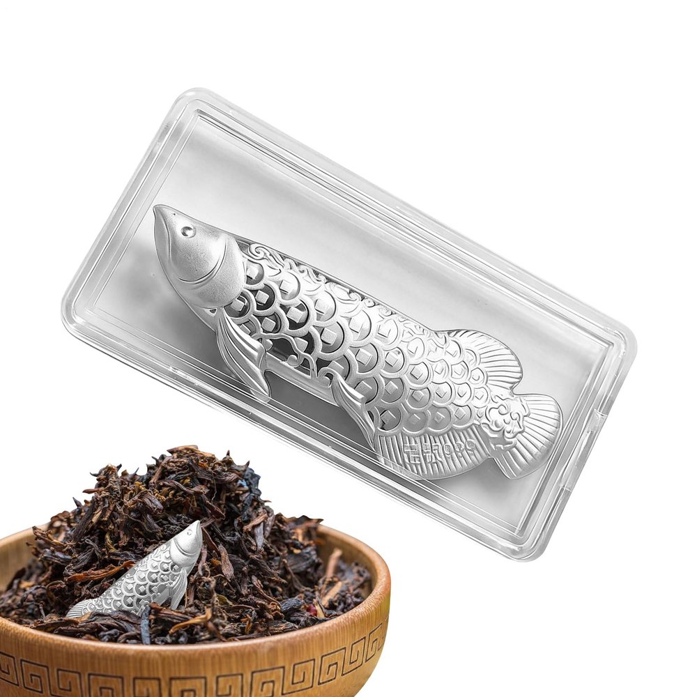 Silver Fish Tea Decor