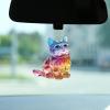 Animal Car Decoration, Valentine's Day Ornaments, 2D Acrylic Animal Keychain view 2