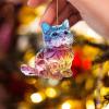 Animal Car Decoration, Valentine's Day Ornaments, 2D Acrylic Animal Keychain view 3