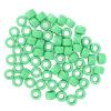 100 Pcs Plastic Beads for DIY, Crafting, Beard Spacers, Jewelry Making Set (Green) view 1