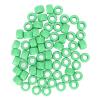100 Pcs Plastic Beads for DIY, Crafting, Beard Spacers, Jewelry Making Set (Green) view 3