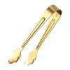 Small Ice Tongs | Multifunctional Stainless Steel Tongs for Sugar Cubes, Jellies & Sprinkles | 4-Pack, Silver view 1