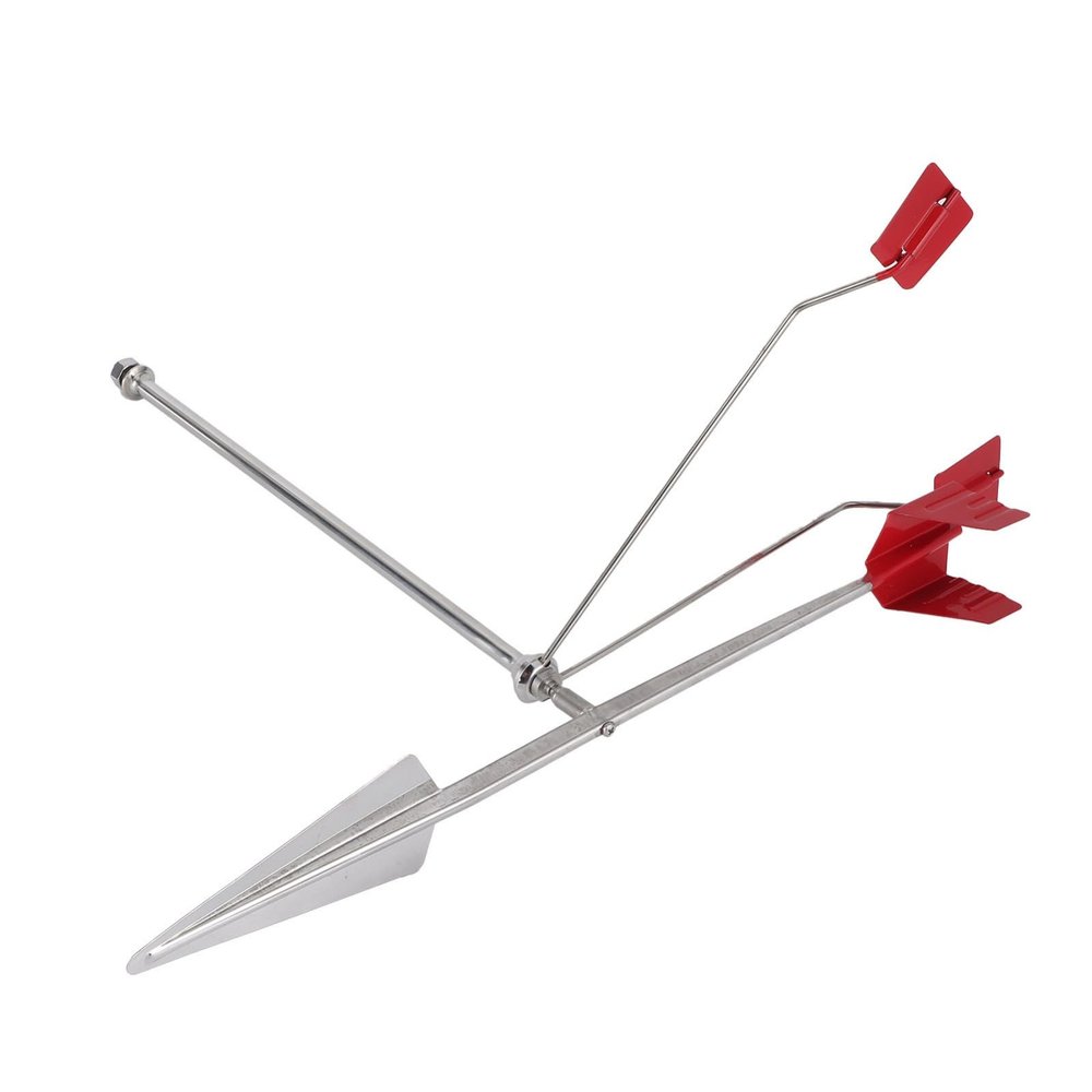 Hkfgdjdl Stainless Steel Wind Direction Indicator with Reflective Design for Nighttime Boat Navigation