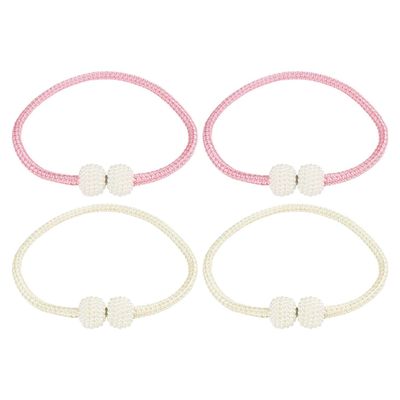 2 Pairs Pearl Magnetic Curtain Clips