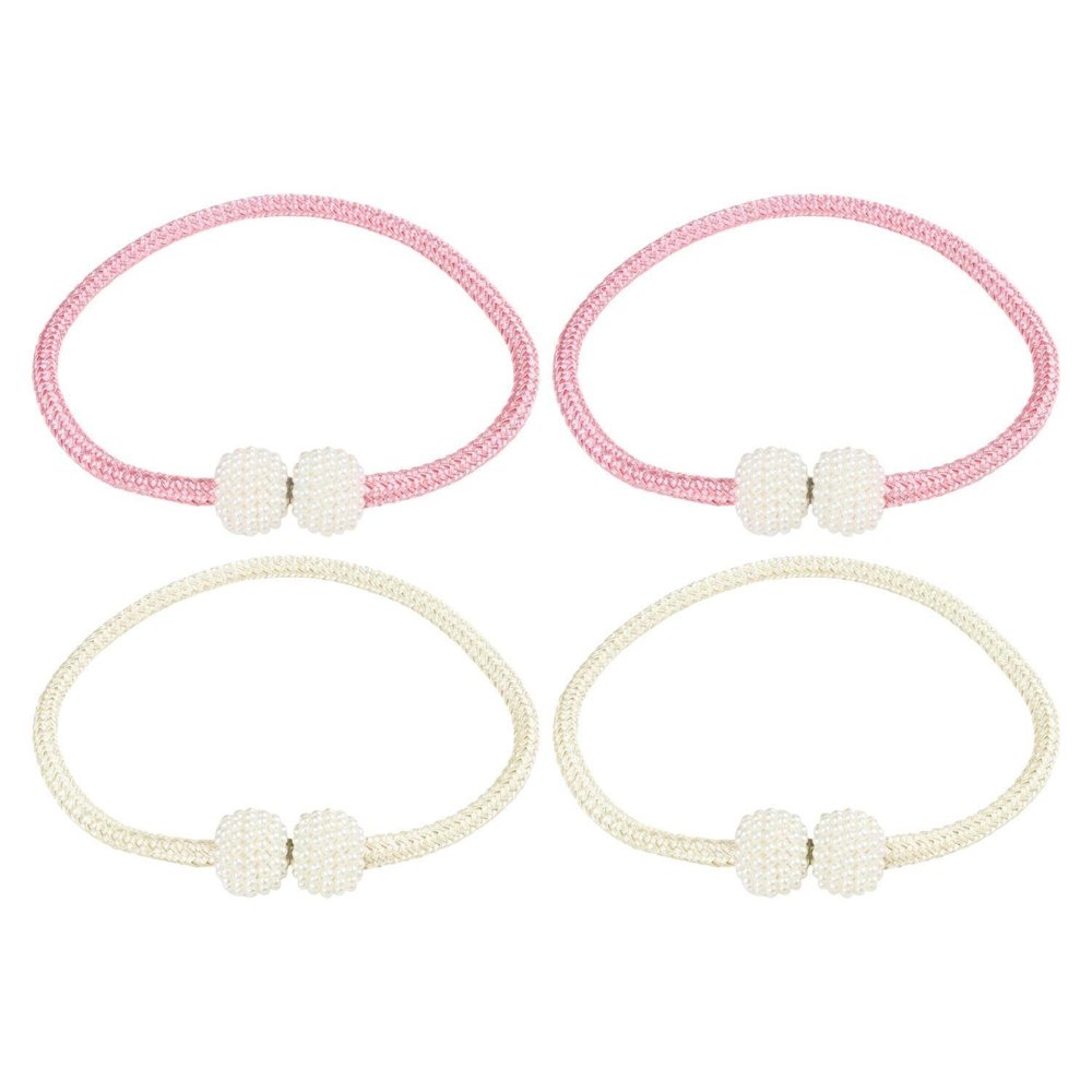 2 Pairs Pearl Magnetic Curtain Clips