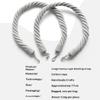 VBNEXYR Curtain Tiebacks, 2-Pack, Thick Braided, 77 cm, Drill-Free, Beige view 3