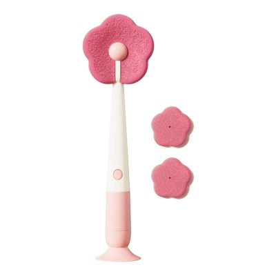 Cup Cleaner Brush - 3-in-1 Suction Cup Flower Brush