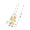 Veemoon Tree-Shaped Metal Paper Towel Holder, Nordic Design, Gold-Colored, Farmhouse Style view 2