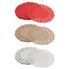 YFTRFR 60-Piece Recyclable Paper Lace Doilies, Round Disposable Table Mats, 3 Colors view 1