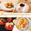 YFTRFR 60-Piece Recyclable Paper Lace Doilies, Round Disposable Table Mats, 3 Colors view 4