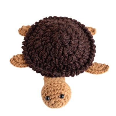 Knitted Turtle Coaster - 6.3 Inch Wool Drink Mat