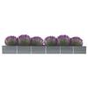 Refined Galvanized Steel Raised Garden Bed 480 x 80 x 45 cm, Gray view 2