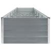 Refined Galvanized Steel Raised Garden Bed 480 x 80 x 45 cm, Gray view 4