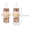 SOLUSTRE Wall-Mounted Hanging Lamp and Glass Candle Holder for Christmas Decor view 2